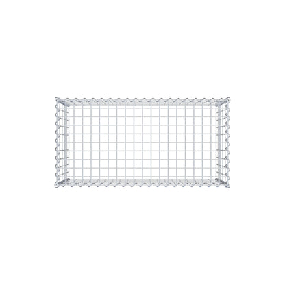 Opvokset gabion type 3 100 cm x 50 cm x 50 cm (L x H x D), maskestørrelse 5 cm x 10 cm, spiral