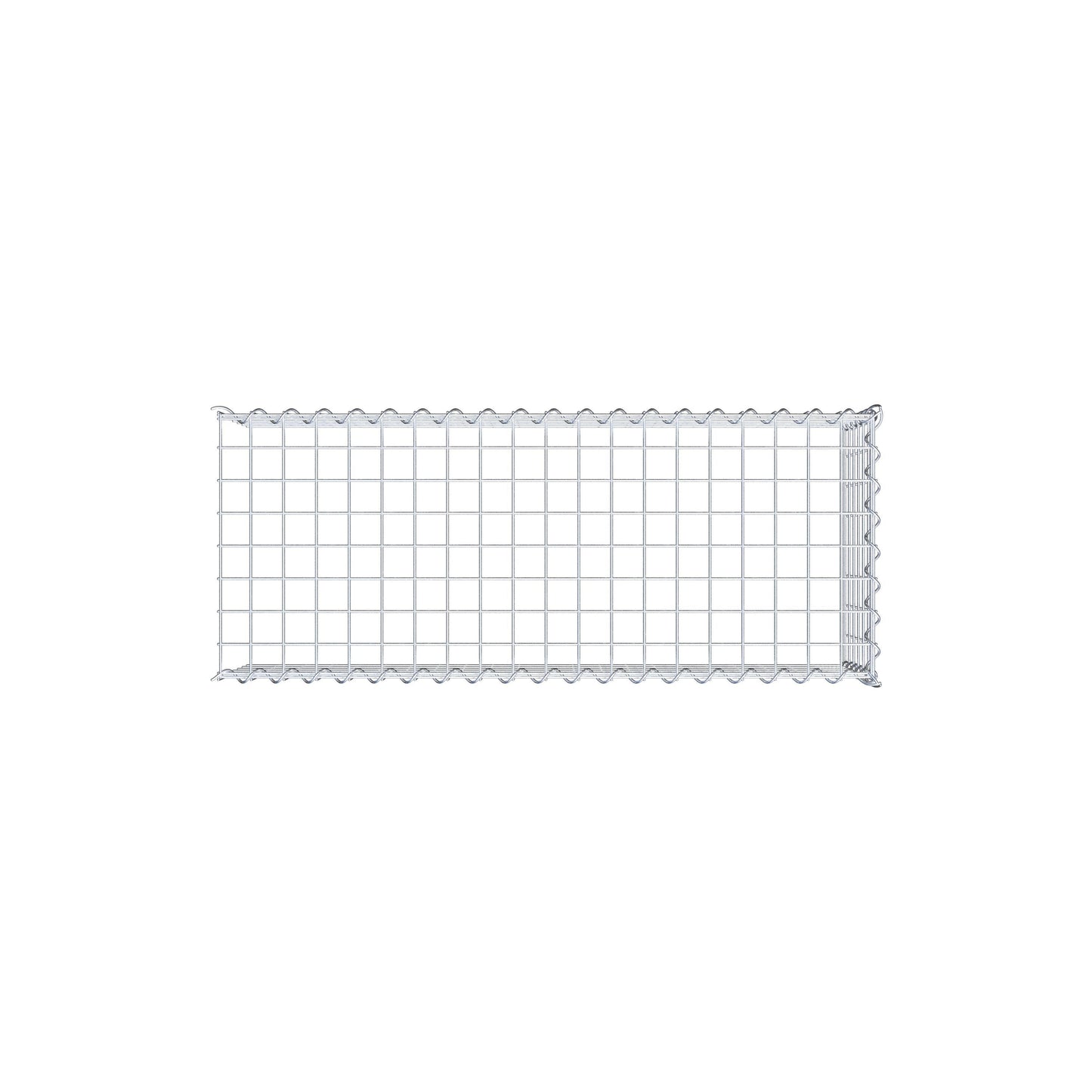 Gabbione aggiuntivo tipo 4 100 cm x 30 cm x 40 cm (L x H x P), dimensione maglia 5 cm x 5 cm, a spirale