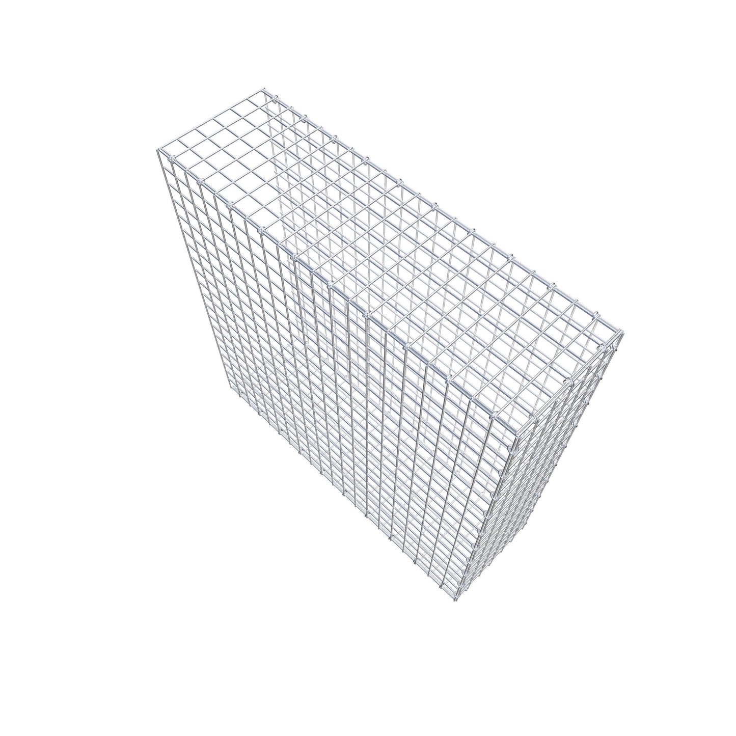 Anbaugabione Typ 2 100 cm x 100 cm x 30 cm (L x H x T), Maschenweite 5 cm x 5 cm, C-Ring