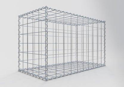 Gabion 100 cm x 60 cm x 50 cm (L x H x D), mesh size 10 cm x 10 cm, spiral