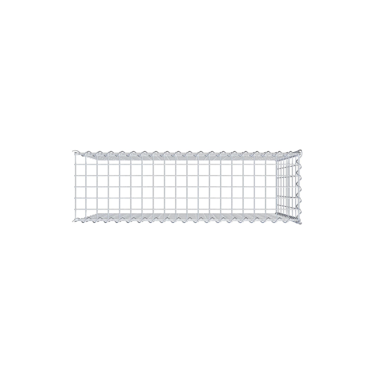 Gabbione aggiuntivo tipo 4 100 cm x 80 cm x 30 cm (L x H x P), maglia 5 cm x 10 cm, spirale