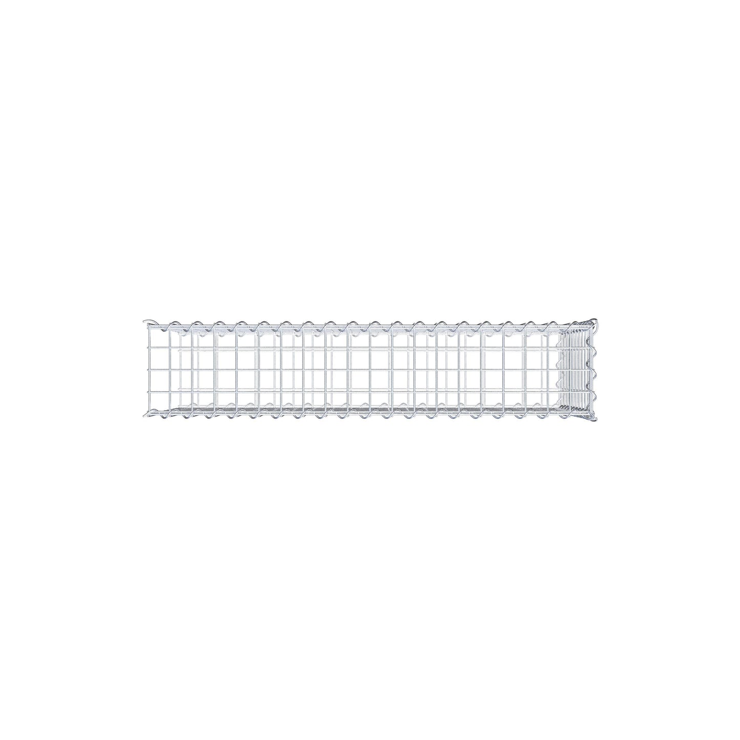 Gabbione aggiuntivo tipo 2 100 cm x 50 cm x 20 cm (L x H x P), dimensione maglia 5 cm x 5 cm, a spirale