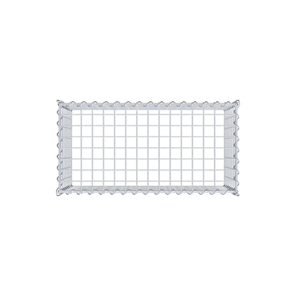 Gavión complementario tipo 3 80 cm x 40 cm x 40 cm (L x A x P), malla 5 cm x 5 cm, espiral