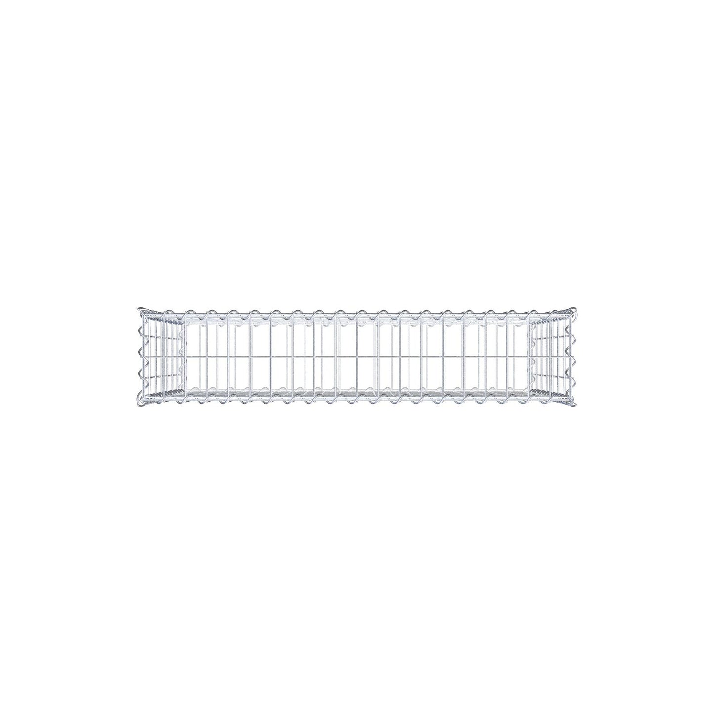 Gabião 100 cm x 70 cm x 20 cm (C x A x P), malhagem 5 cm x 10 cm, espiral