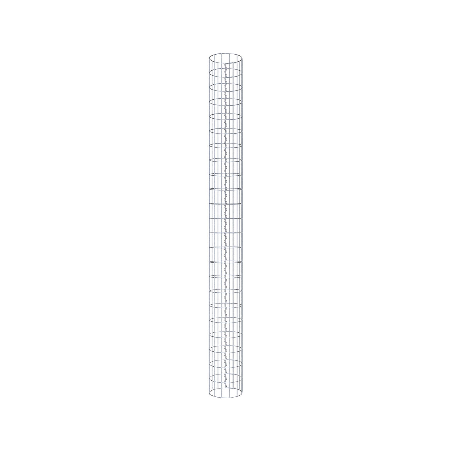 Gabionensäule rund 22 cm Durchmesser, 230 cm Höhe, Maschenweite 5 cm x 10 cm