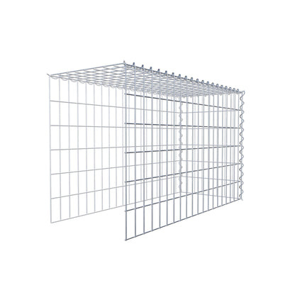 Gabion rapporté type 4 100 cm x 60 cm x 40 cm (L x H x P), mailles 5 cm x 10 cm, spirale