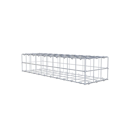 Gabion 100 cm x 20 cm x 30 cm (L x H x D), maskstorlek 10 cm x 10 cm, C-ring