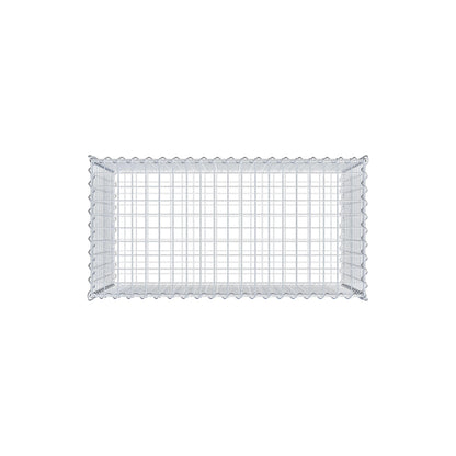 Gabion 100 cm x 60 cm x 50 cm (L x H x D), maskstorlek 5 cm x 5 cm, spiral