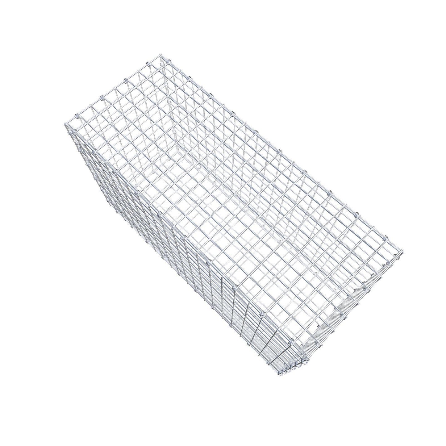 Gabbione 100 cm x 60 cm x 40 cm (L x H x P), maglia 5 x 5 cm, anello a spirale