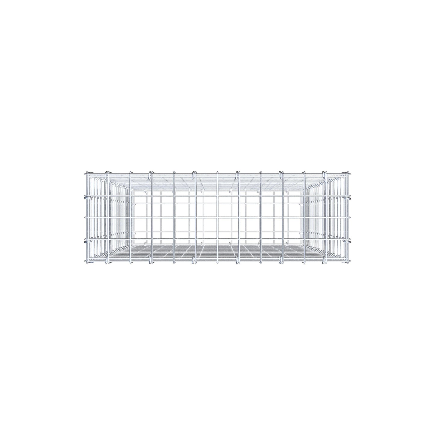 Gabião 100 cm x 60 cm x 20 cm (C x A x P), malhagem 5 cm x 5 cm, anel C