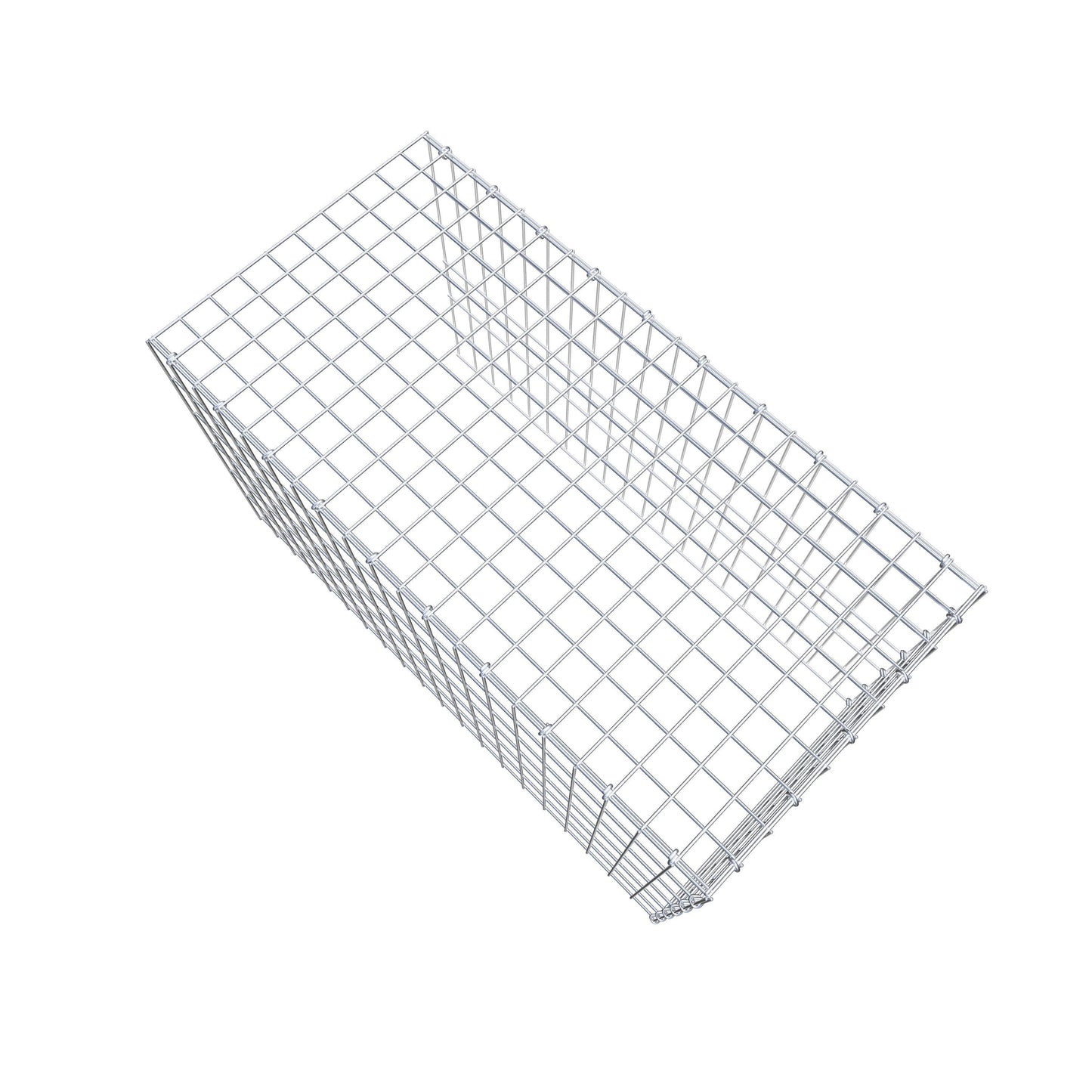 Gabbione aggiuntivo tipo 4 100 cm x 60 cm x 50 cm (L x H x P), maglia 5 cm x 10 cm, anello a C