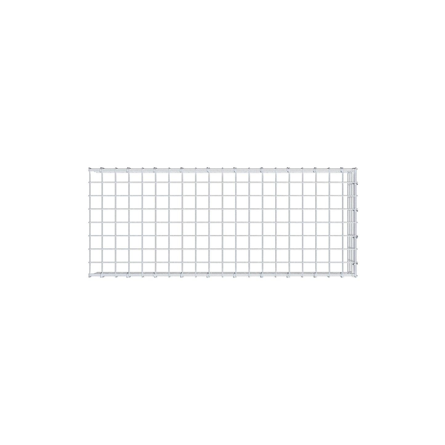 Gabião Tipo 4 100 cm x 20 cm x 40 cm (C x A x P), malhagem 5 cm x 5 cm, anel C