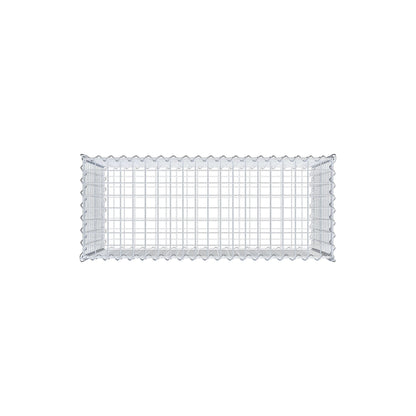 Gabbione 100 cm x 60 cm x 40 cm (L x H x P), maglia 5 cm x 5 cm, spirale