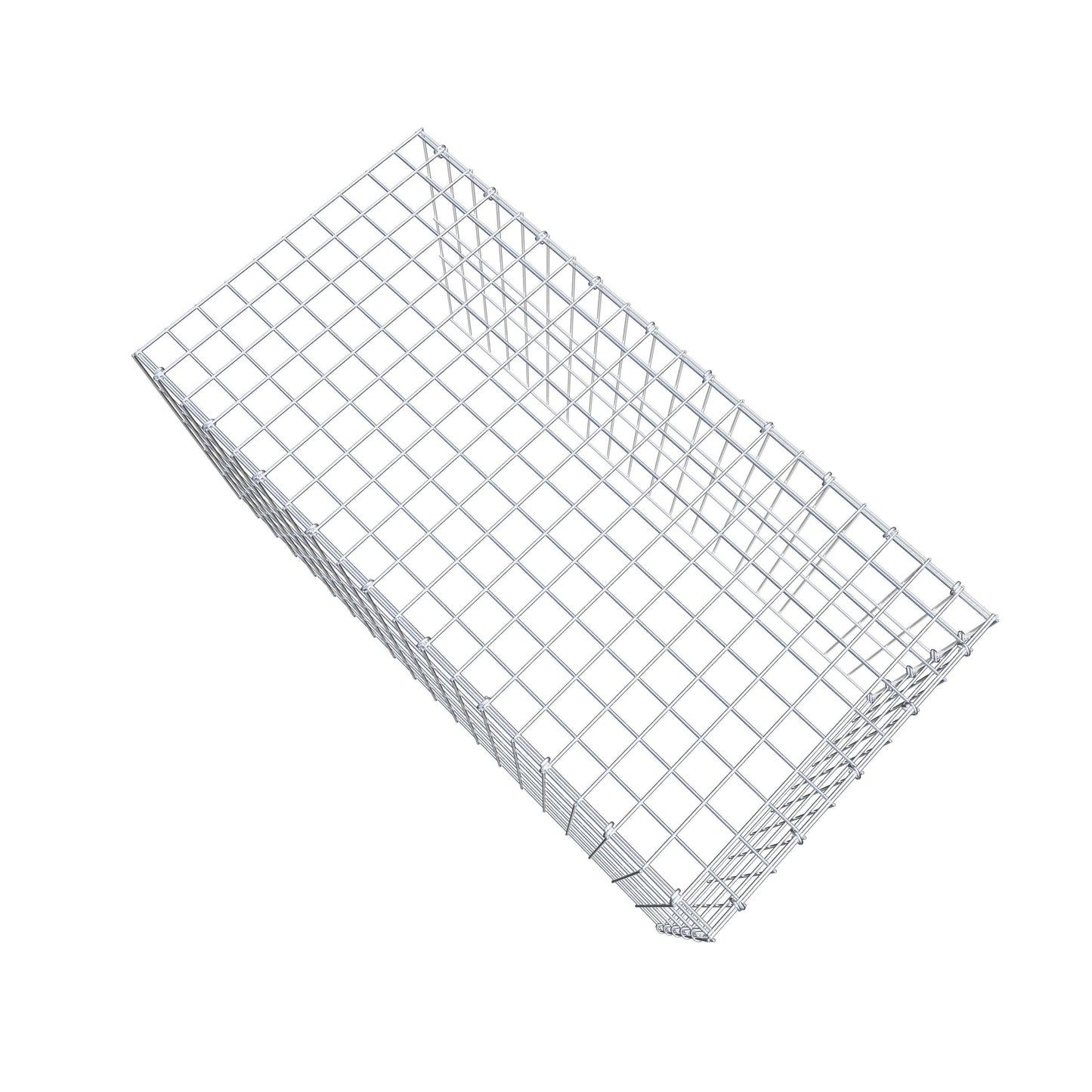 Gabbione aggiuntivo tipo 4 100 cm x 50 cm x 50 cm (L x H x P), maglia 5 cm x 10 cm, anello a C