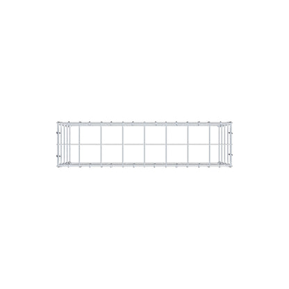 Anbaugabione Typ 3 80 cm x 40 cm x 20 cm (L x H x T), Maschenweite 10 cm x 10 cm, C-Ring