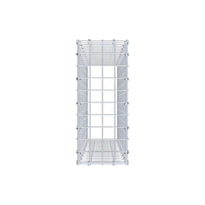 Gavión complementario de tipo 3 100 cm x 20 cm x 50 cm (L x A x P), malla 5 cm x 5 cm, anillo en C