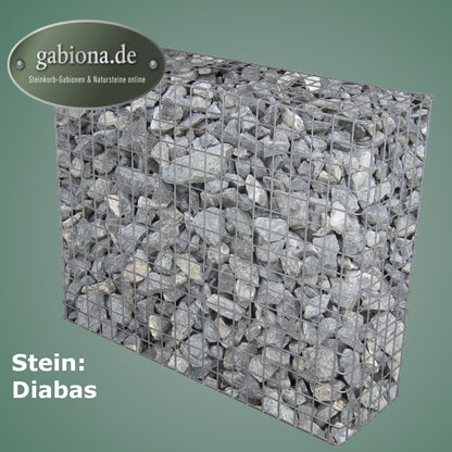 Gabbione zincato a caldo 102 cm x 82 cm x 32 cm, maglia 5 cm x 5 cm, completamente saldato