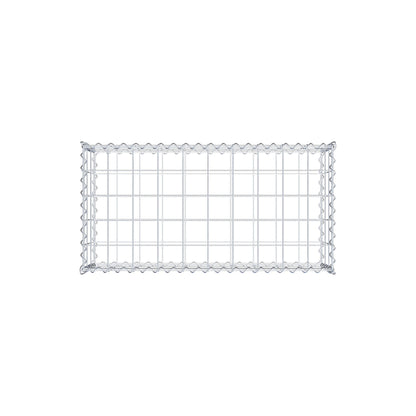 Gabione 100 cm x 30 cm x 50 cm (L x H x T), Maschenweite 10 cm x 10 cm, Spirale