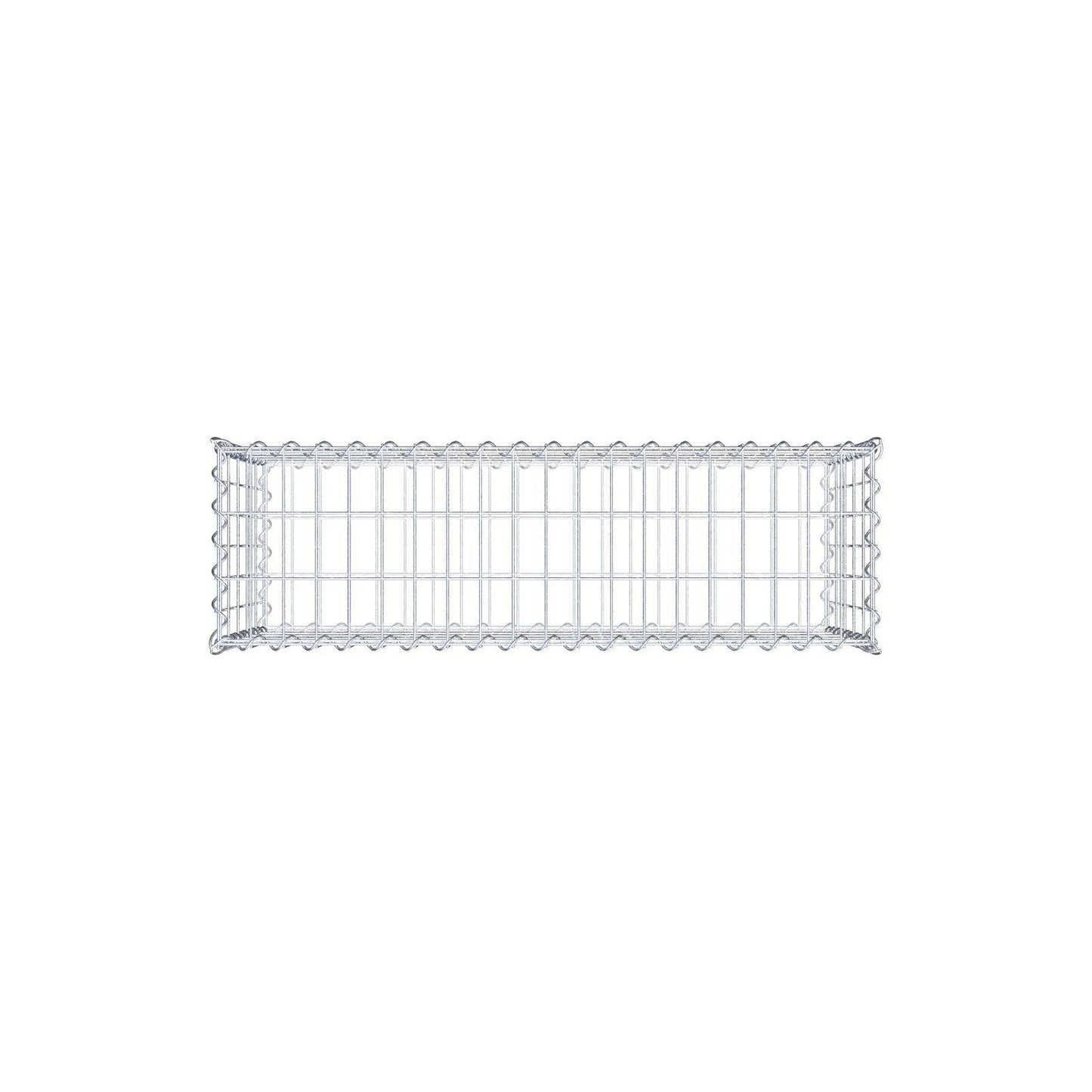 Økonomisæt 3x Gabion 100 cm x 50 cm x 30 cm (L x H x D), maskestørrelse 5 cm x 10 cm, spiral