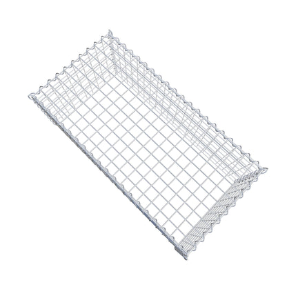 Gabion rapporté type 3 100 cm x 40 cm x 50 cm (L x H x P), mailles 5 cm x 5 cm, spirale
