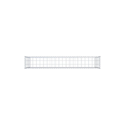 Gabião 200 cm x 100 cm x 30 cm (C x A x P), malhagem 10 cm x 10 cm, espiral