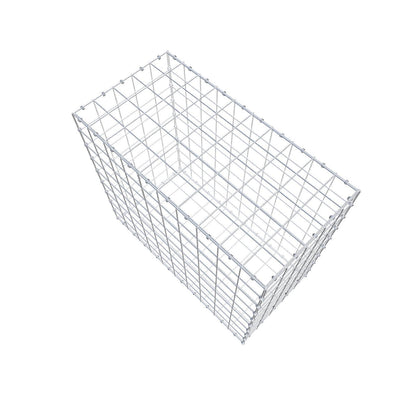 Gabbione 100 cm x 90 cm x 50 cm (L x H x P), maglia 10 x 10 cm, anello a spirale