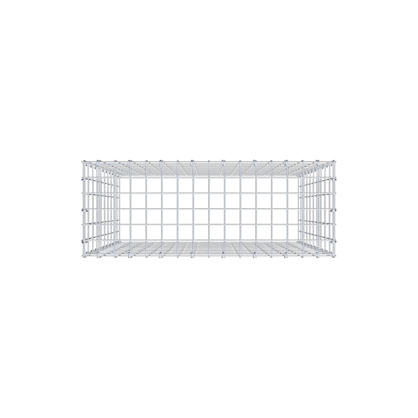 Gabbione aggiuntivo di tipo 3 100 cm x 80 cm x 30 cm (L x H x P), maglia 5 cm x 10 cm, anello a C
