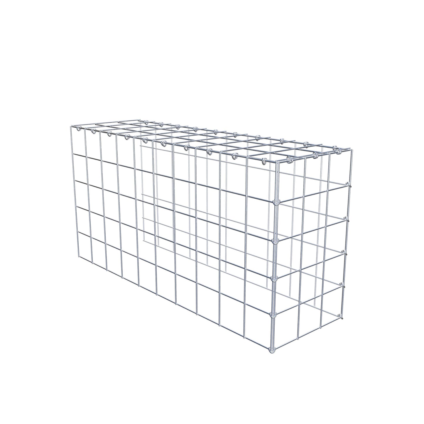 Gabião Tipo 4 100 cm x 50 cm x 30 cm (C x A x P), malhagem 10 cm x 10 cm, anel C
