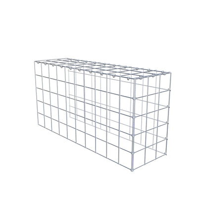 Gabião Tipo 4 100 cm x 50 cm x 30 cm (C x A x P), malhagem 10 cm x 10 cm, anel C