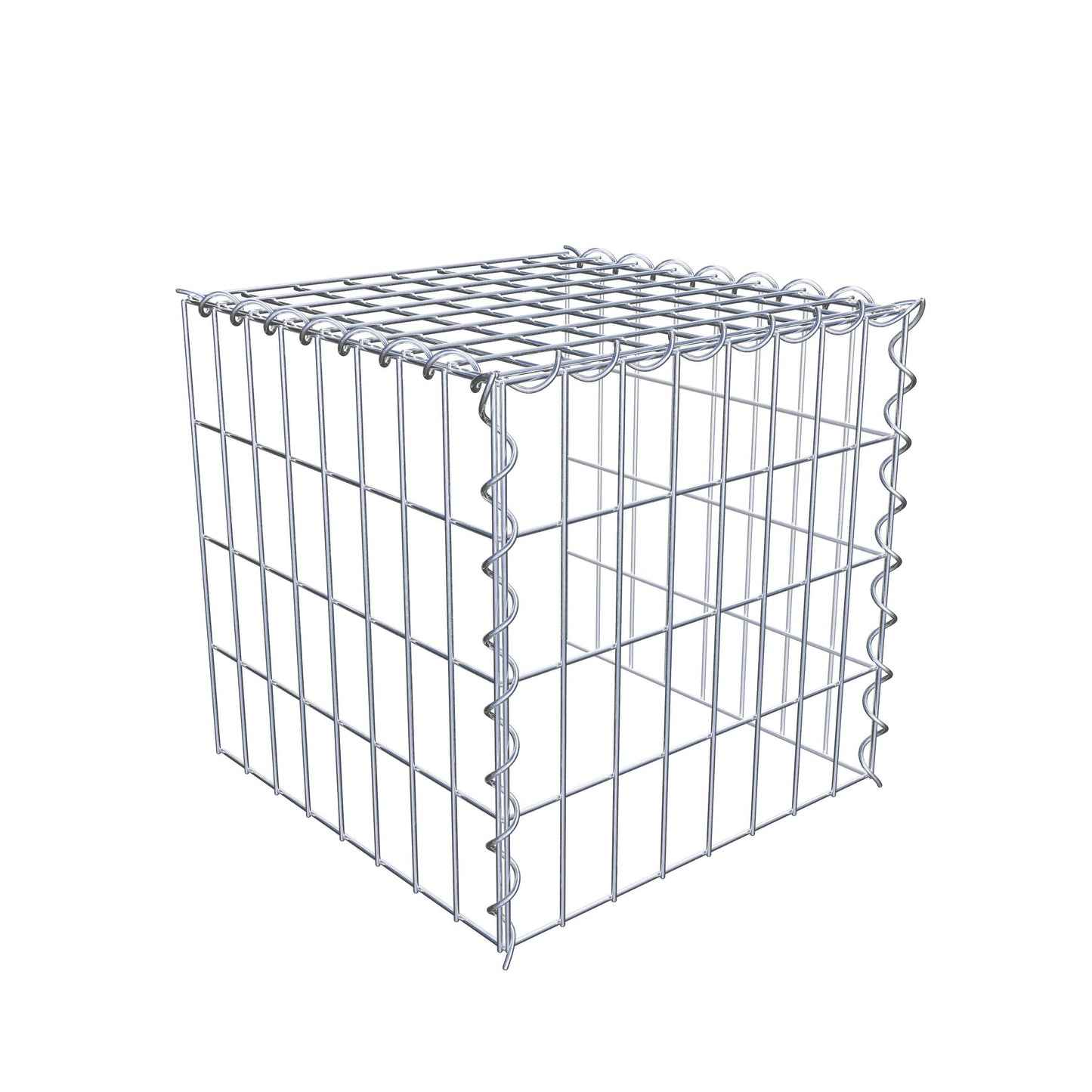 Add-on schanskorf type 4 40 cm x 40 cm x 40 cm (L x H x D), maaswijdte 5 cm x 10 cm, spiraalvormig