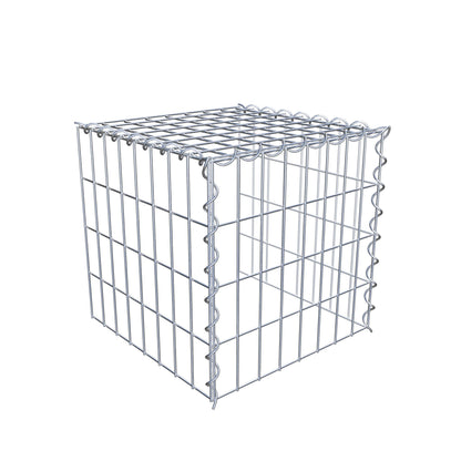 Add-on schanskorf type 4 40 cm x 40 cm x 40 cm (L x H x D), maaswijdte 5 cm x 10 cm, spiraalvormig