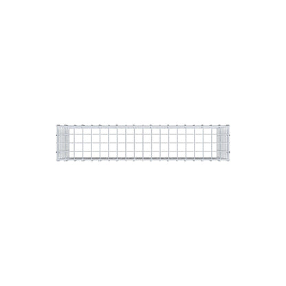 Typ 3 påbyggnadsgabion 100 cm x 50 cm x 20 cm (L x H x D), maskstorlek 5 cm x 5 cm, C-ring