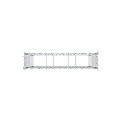 Gabião tipo 3 100 cm x 100 cm x 20 cm (C x A x P), malhagem 10 cm x 10 cm, espiral