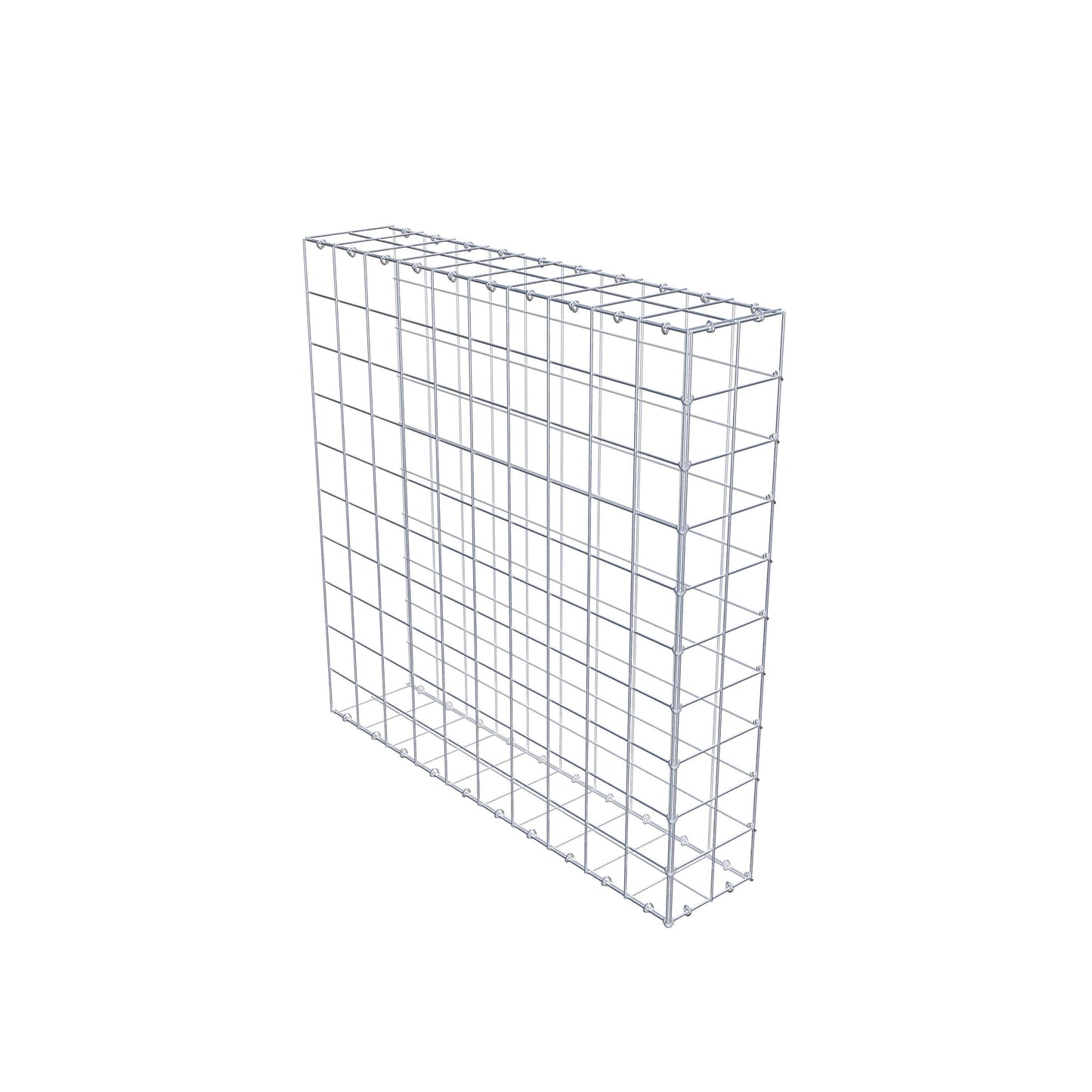Anbaugabione Typ 2 100 cm x 100 cm x 20 cm (L x H x T), Maschenweite 10 cm x 10 cm, C-Ring