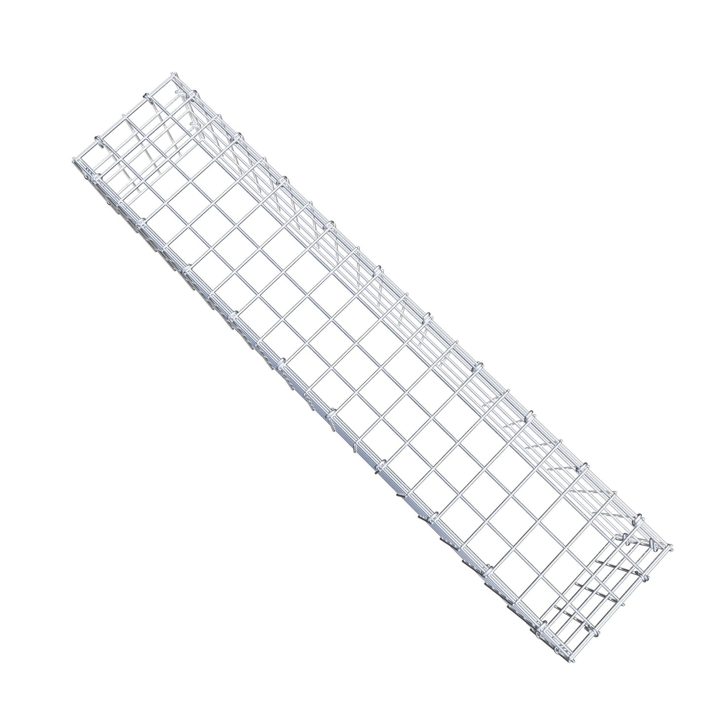 Gavión adicional tipo 3 100 cm x 20 cm x 20 cm (L x A x P), malla 5 cm x 5 cm, anillo en C
