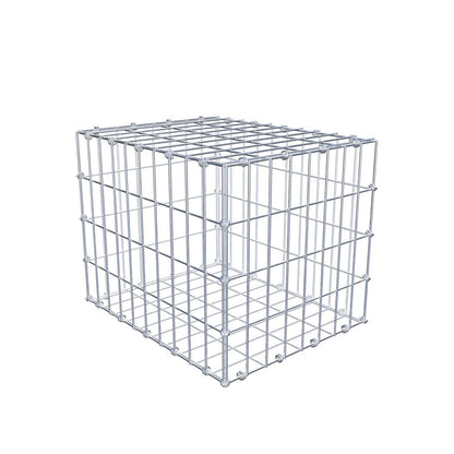 Gabione 50 cm x 40 cm x 40 cm (L x H x T), Maschenweite 5 x 10 cm, Spiralring