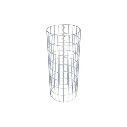 Gabionensäule rund 32 cm Durchmesser, 80 cm Höhe, Maschenweite 5 cm x 10 cm