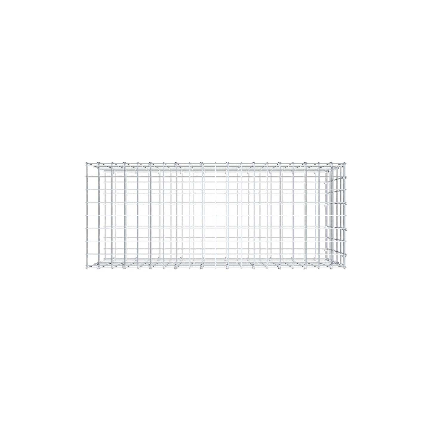 Pila adicional tipo 2 100 cm x 50 cm x 40 cm, malla 5 cm x 10 cm, anillo en C