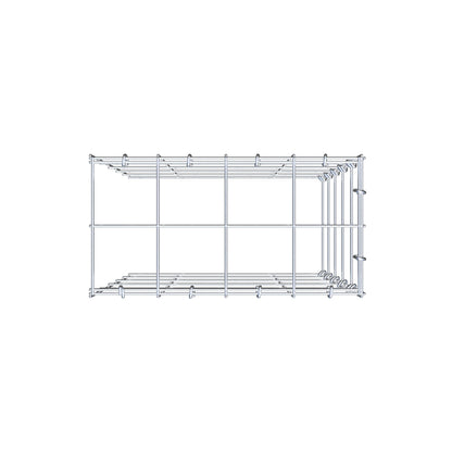 Fourche rapportée type 4 50 cm x 40 cm x 20 cm (L x H x P), mailles 10 cm x 10 cm, anneau C
