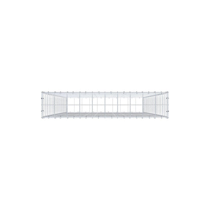 Gabião 200 cm x 100 cm x 20 cm (C x A x P), malhagem 10 cm x 10 cm, anel C