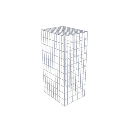 Gabião Tipo 4 100 cm x 50 cm x 40 cm (C x A x P), malhagem 5 cm x 10 cm, anel C