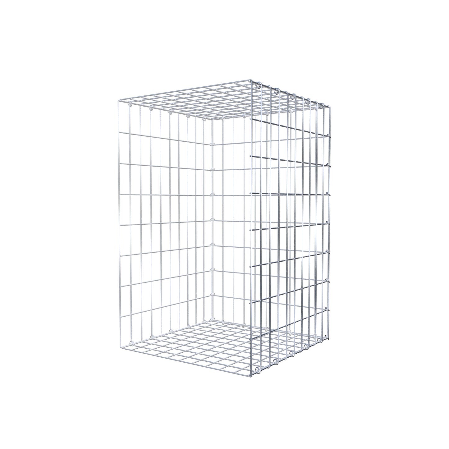 Gabião tipo 2 80 cm x 50 cm x 50 cm, malhagem 5 cm x 10 cm, anel C
