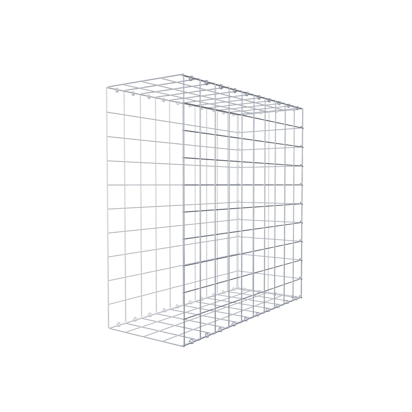 Anbaugabione Typ 2 100 cm x 100 cm x 40 cm (L x H x T), Maschenweite 10 cm x 10 cm, C-Ring