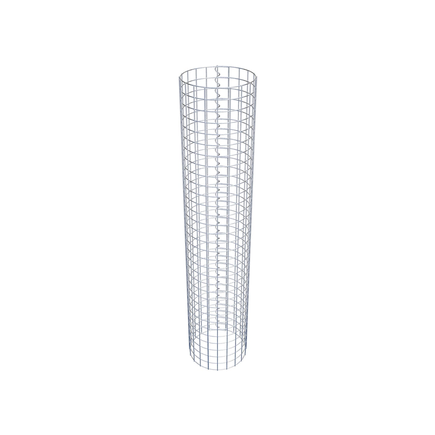 Columna de gaviones redonda 32 cm de diámetro, 160 cm de altura, malla 5 cm x 5 cm