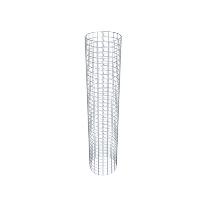 Columna de gaviones redonda 32 cm de diámetro, 160 cm de altura, malla 5 cm x 5 cm