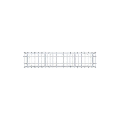 Gabião 100 cm x 50 cm x 20 cm (C x A x P), malhagem 5 cm x 10 cm, anel C