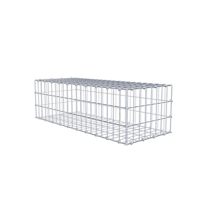 Gabbione 100 cm x 30 cm x 40 cm (L x H x P), maglia 5 x 10 cm, anello a spirale