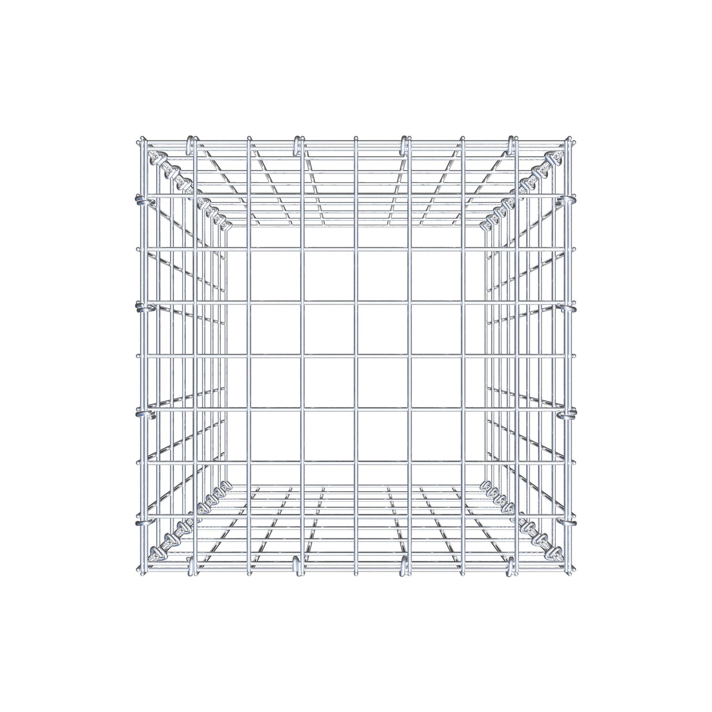 Anbaugabione Typ 3 80 cm x 40 cm x 40 cm (L x H x T), Maschenweite 5 cm x 10 cm, C-Ring