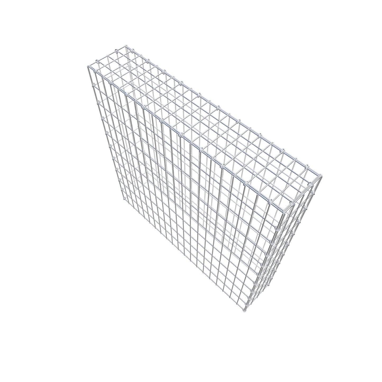 Gabião Tipo 3 100 cm x 100 cm x 20 cm (C x A x P), malhagem 5 cm x 10 cm, anel C