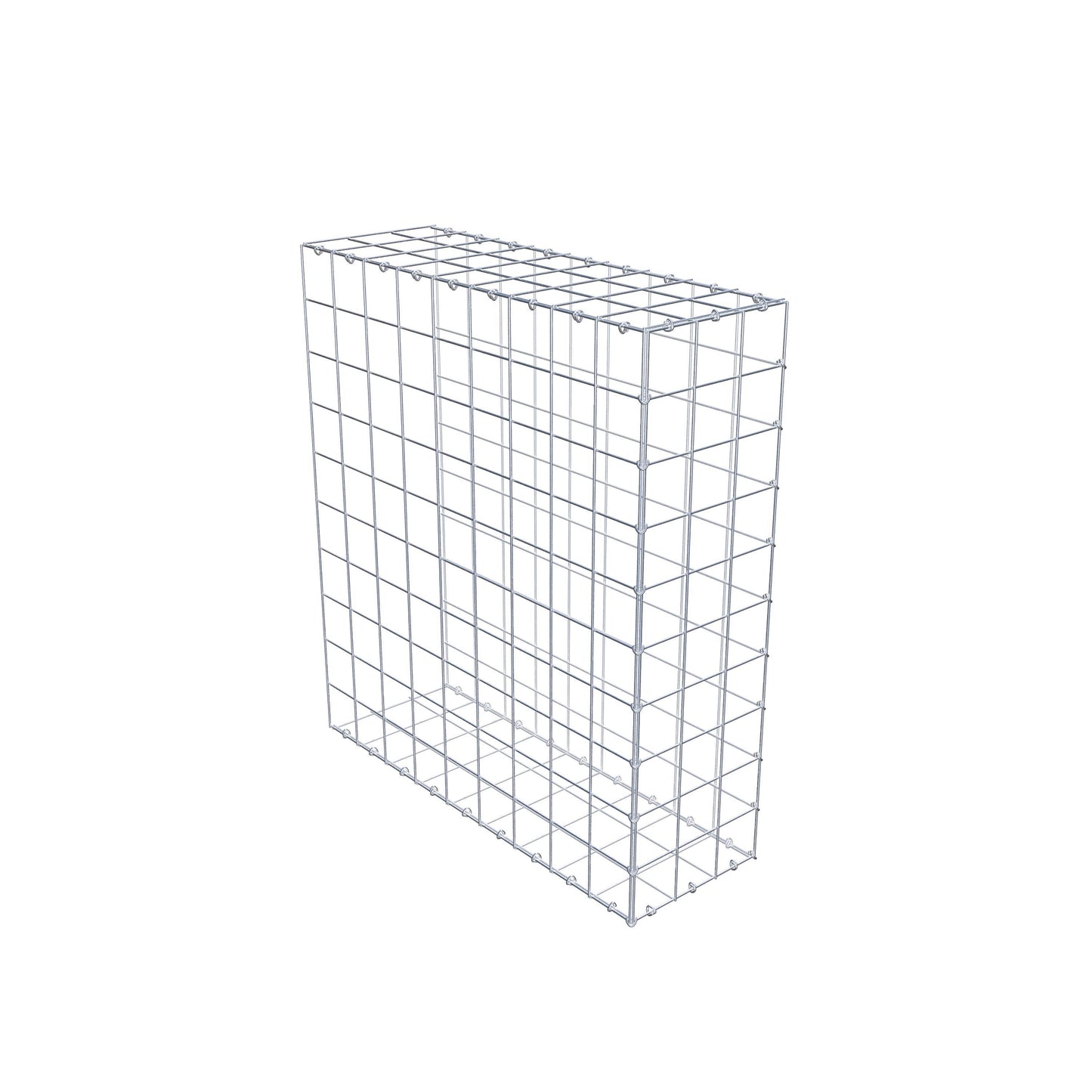 Bevestigbare schanskorf type 2 100 cm x 90 cm x 30 cm (L x H x D), maaswijdte 10 cm x 10 cm, C-ring